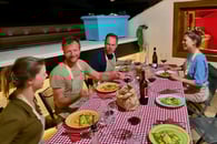 Dinner in terrace Verona