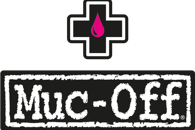 Logo de la marque muc off, une marque de produits d'entretien
