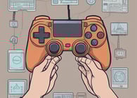 Une manette de jeu
