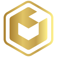 a golden background with a square shaped object