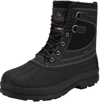 a black and white boots with a black and white background