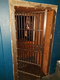 Bank safe door is the entry to The Vault function room at The Boom Boom Room Brisbane.