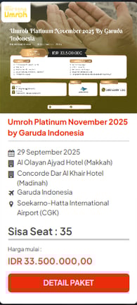 Berangkat Umroh dulu, bayarnya saat tiba di Jakarta