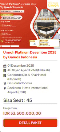 Berangkat Umroh dulu, bayarnya saat tiba di Jakarta