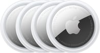 a group of four apple airtags