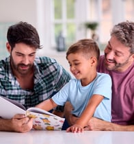 a gay couple with their school aged son