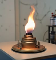 the energy from the flame of a bunsen burner as activation energy