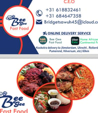 Call Card fot Bee Gee Fast Food