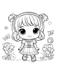a cute little girl with big eyes and a big smile