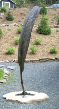 Icarus, Public Art Sculpture, by Jeff Hackney, Little Switzerland, NC