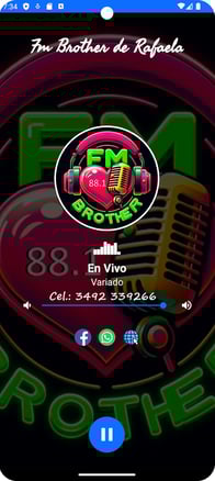 logo de la app de Fm Brother de Rafaela