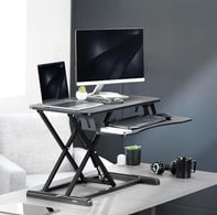 a laptop computer desk with a laptop and a laptop