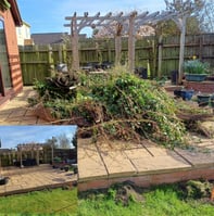 garden waste cllearence carried out by hiltons rubbish reomvals in worcester