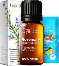 a bottle of rosemary essential oils