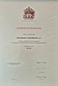 ACA, ICAEW, buhalteris, auditorius