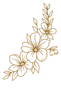 fiori stilizzati in beige