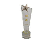 a starfish trophy trophy with a starfish on it