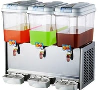 Maquina de Jugos Frios de 3 Bols de 18 Litros