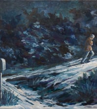 "Return Mail" Acrylic on Canvas $675