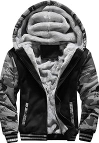 MACHLAB Men's Pullover Winter Workout Fleece Hoodie Jackets