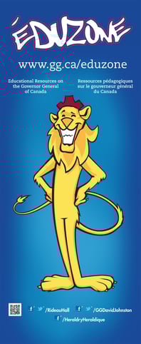 un personnage de dessin animé représentant un lion portant une couronne rouge