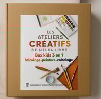 une Box kid 3en 1 pour les ateliers créatifs, Bricolage, coloriage et dessins