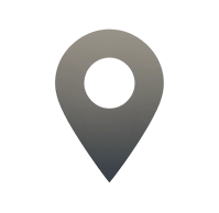 Icon de localisation avec dégradé de marron