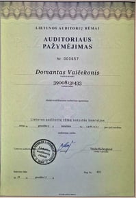 LAR, Lietuvos auditorių rūmai, auditoriaus pažymėjimas, auditoriaus atestatas, kvalifikacija