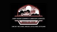 pure vision cleaning & landscapes logo