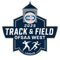 2025 OFSAA West Region Track and Field logo