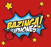 BAZINGA IPHONES logo