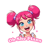 oh she plans logo