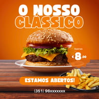 Post de instagram para restaurante