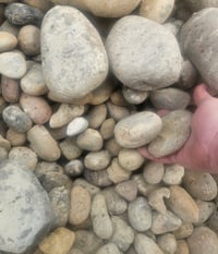 2 to 6 inch river rock