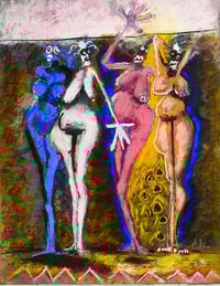 oeuvre d'art- nus - artiste peintre -peintures - femmes