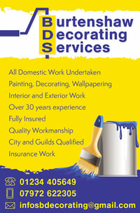 Burtenshaw Decorating Services - supporter of The Sandy Garden & Craft Show