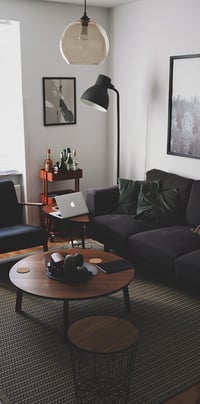 Bright living room with modern inventory