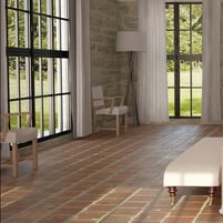 carreaux terre cuite rosé ciré