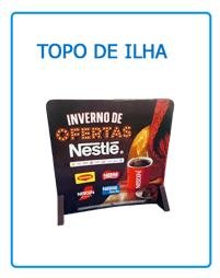 imagem de uma display Topo de ilha 