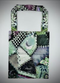 Marino's - sac totebag - coton bio, poche téléphone - motif sashiko - fonctionnel et mode