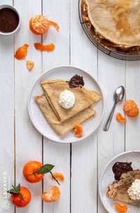 crêpes chocolat mandarines
