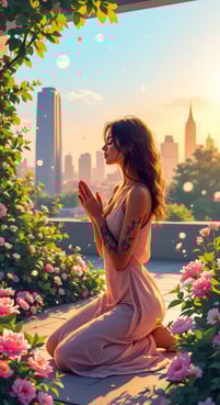 woman praying