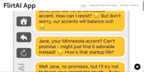 Chat with confidence with flirtAi