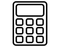 a calculator with a calculator and a calculator