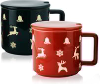 Merry Christmas Mugs with Festive Christmas Themed Design
