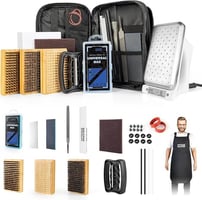 OutdoorMaster Ski Snowboard Tuning and Waxing Kit with Waxing Iron,Universal Wax