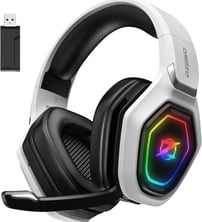 Ozeino OW810, Cascos Gaming Inalámbricos para PC/Ps5/Ps4 Blancos