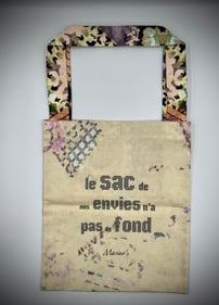 Marino's - sac totebag - coton bio, poche téléphone - motif sashiko - fonctionnel et mode