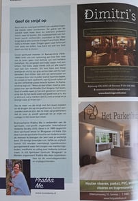 Column over Vedanta in regiomagazine Topic