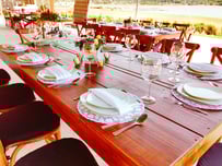 Montaje rústico para bodas